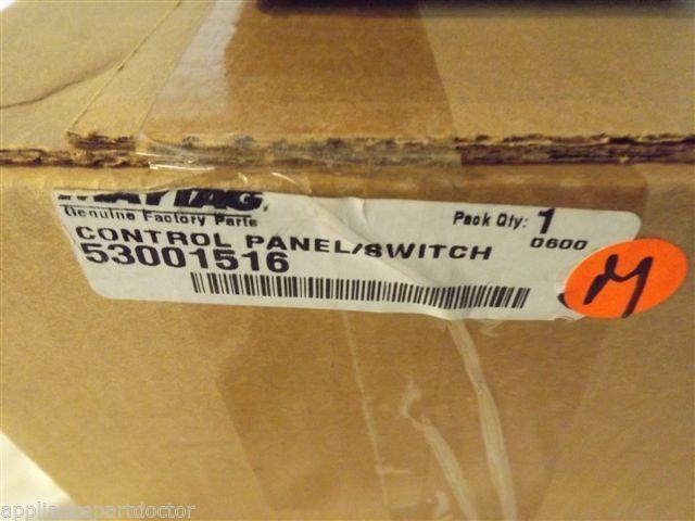 MAYTAG/WHIRLPOOL MICROWAVE 53001516 CONTROL PANEL NEW IN BOX MAYTAG/WHIRLPOOL MICROWAVE 53001516 CONTROL PANEL NEW IN BOX